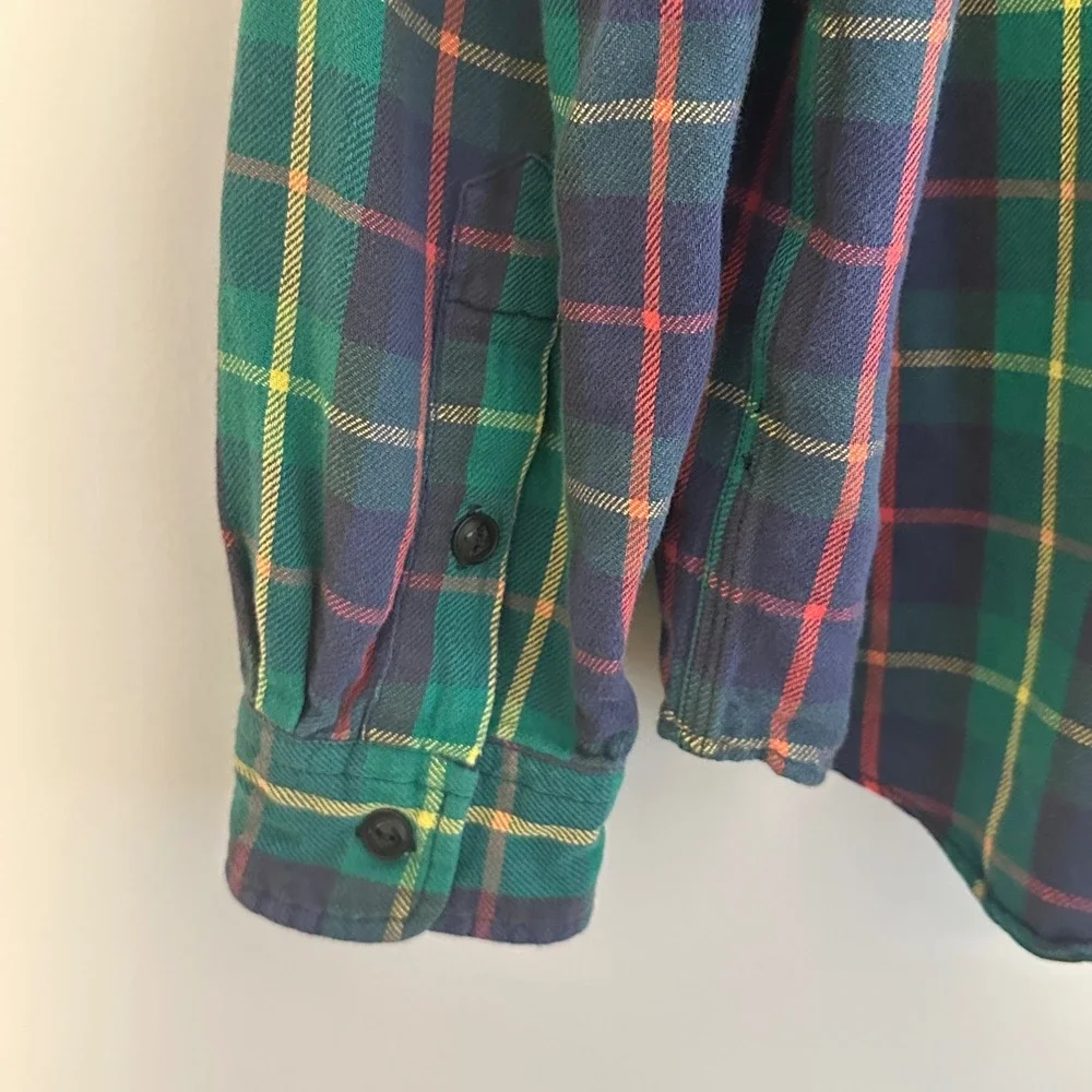 Polo Country Ralph Lauren Plaid Flannel Shirt Mens XL Outdoor Preppy Loop Collar
